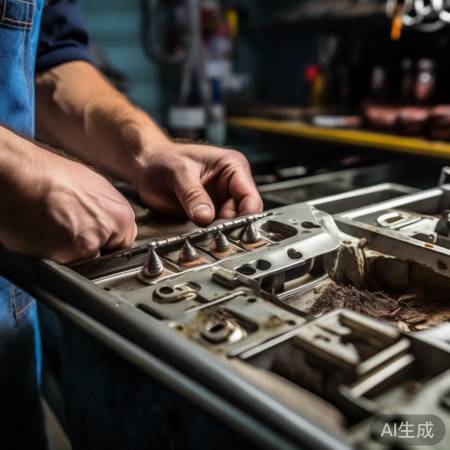 组装锁体，准备开烤