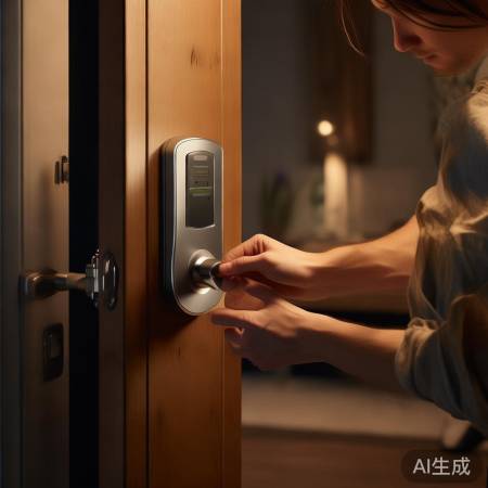 “定期检指纹锁电量，安全有保障