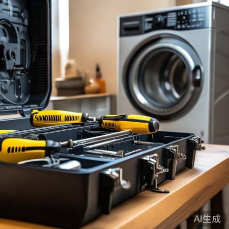 工具准备：螺丝刀，检查洗衣机盖