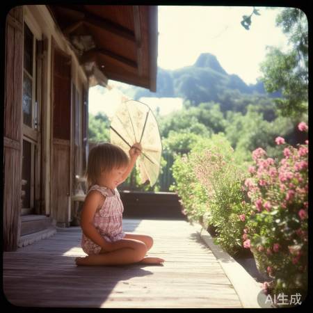 纸扇摇曳，夏味浓烈。