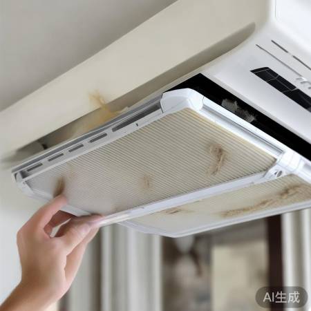 空调过滤网堵塞，影响制热压力