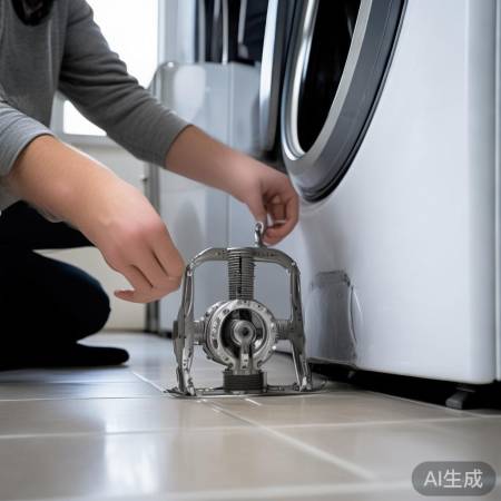 检查洗衣机排水泵，清除异物或更