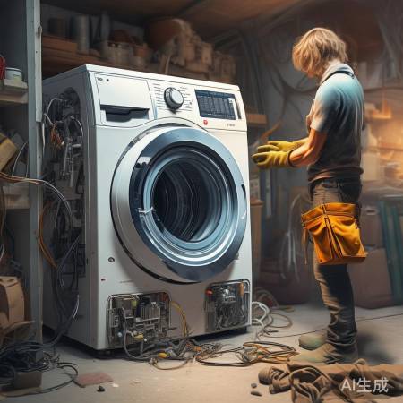 洗衣机维修，安全第一，先断电再