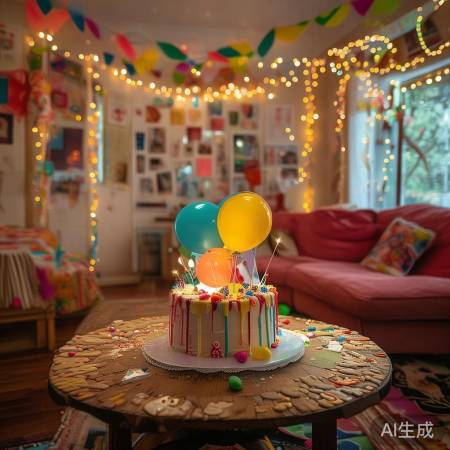 惊喜派对，预订蛋糕气球，难忘回