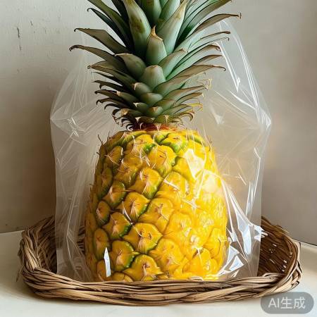 菠萝装篮袋，保持清洁通风
