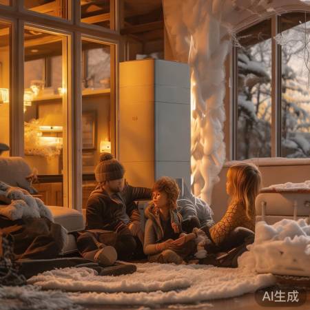 “冬季供暖，空气能制热快！”