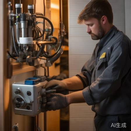 安装师傅助装燃气热水器净水器，