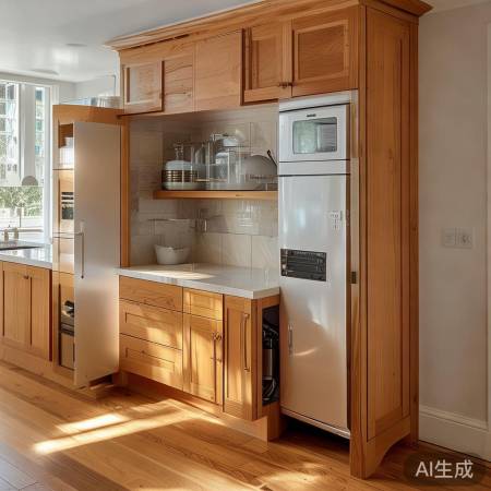 定制橱柜，隐藏管道，厨房更整洁