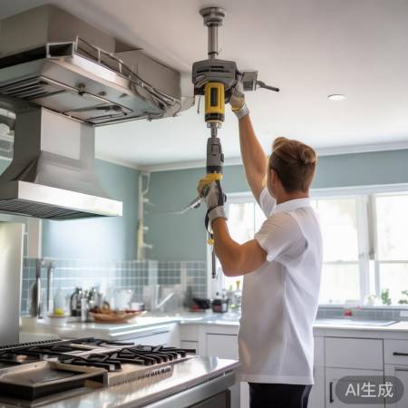 吊顶油烟机管道孔高技巧