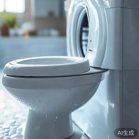 洗衣机洗马桶，便捷清洁好帮手。