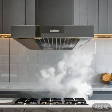 侧吸油烟机，吸力集中，厨房清爽