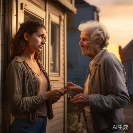 求助邻居寻钥匙