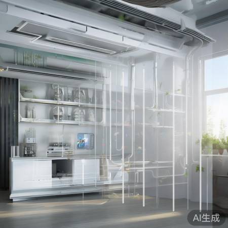 通风空调系统，调节室内空气。