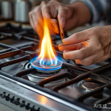 清理进气孔，确保燃烧完全