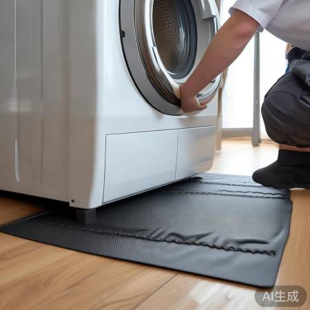 “洗衣机安装防滑垫，确保稳定运