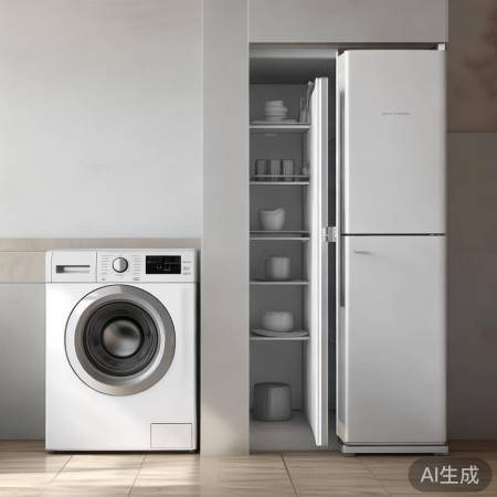 洗衣机冰箱隔50cm