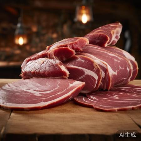 挑选肉质紧实腊肉