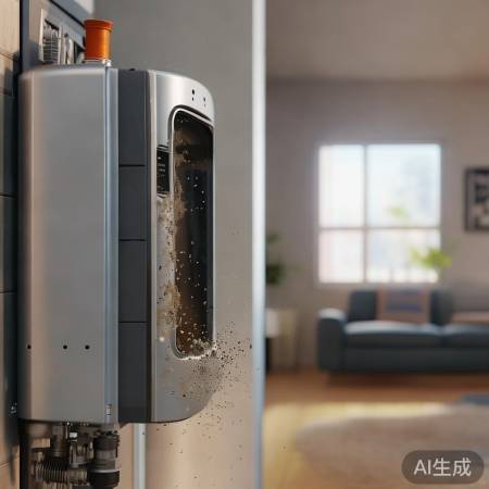 壁挂炉倒风：进风管堵塞，氧气不