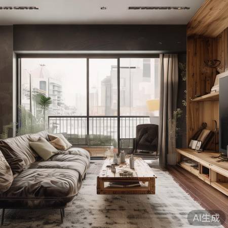 挂钩配绿植照片，温馨防盗门。