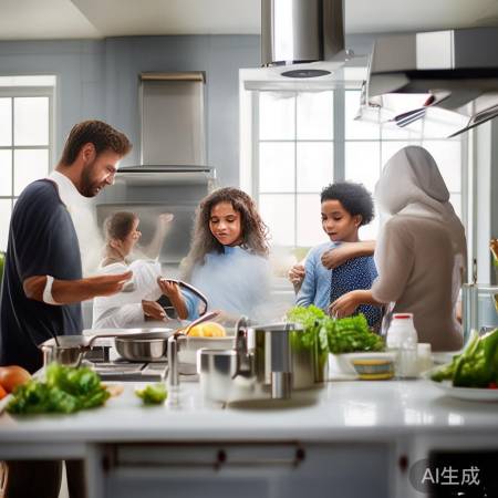 厨房清洁，健康饮食保障。