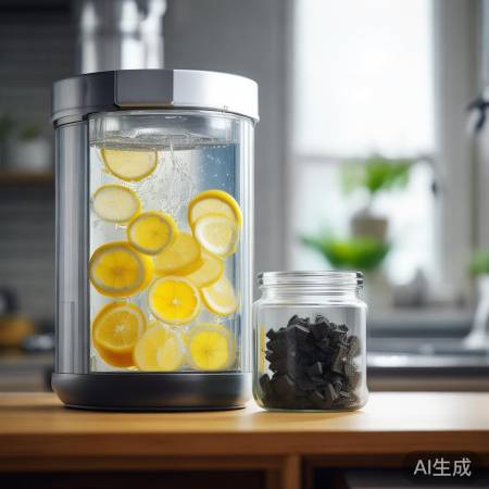 “活性炭、柠檬片改善水质”