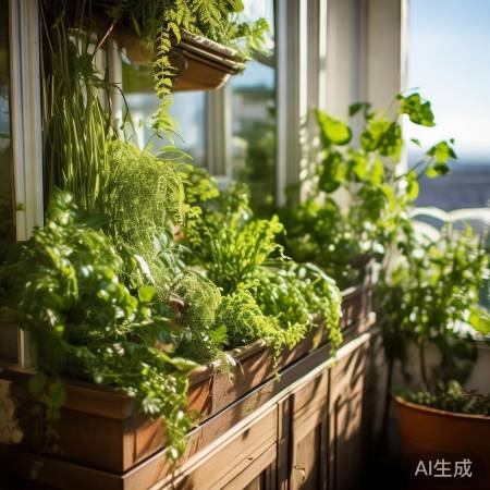 阳台点缀，绿植添温馨