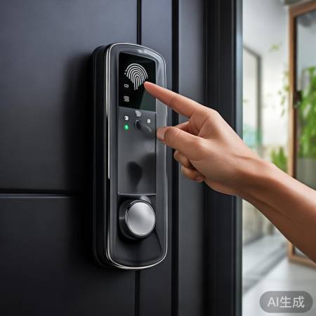 指纹锁，安全便捷开门利器。