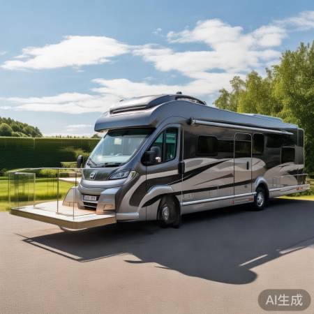 大阳台房车，移动度假村，带洗衣