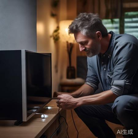 检查电源线及开关，电视故障排查