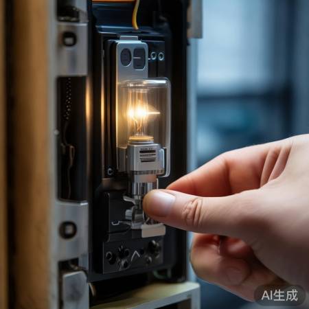 “安装小灯泡与电池盒，观察指纹