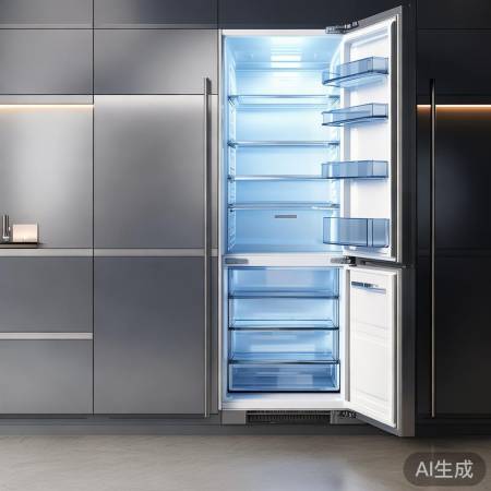 大容量全嵌冰箱，空间布局合理。