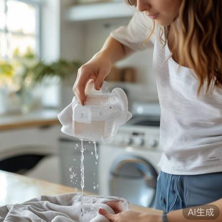 温水溶解洗涤剂，清洗前去污少泡