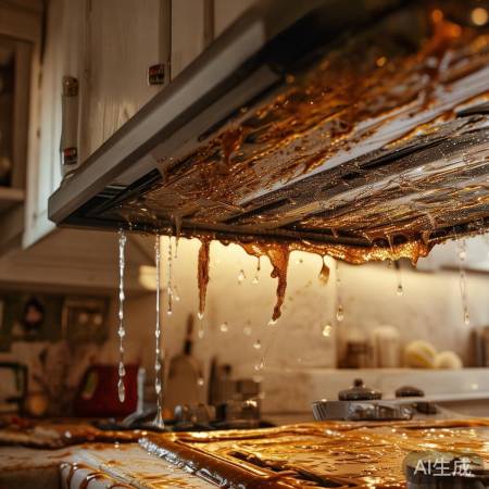 油烟机清洗难，油污多影响美观与