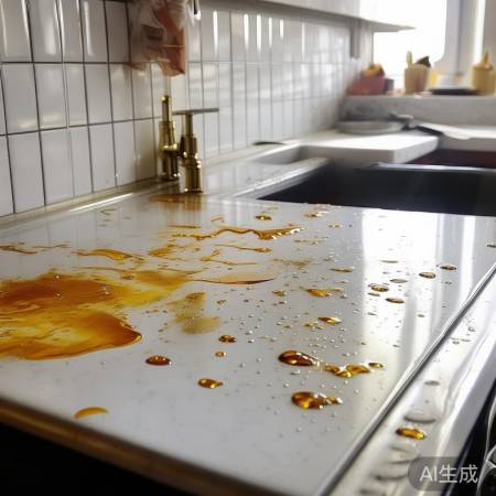 烹饪后及时清洁,预防油渍。