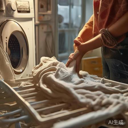 “洗衣适量，避免堆积”