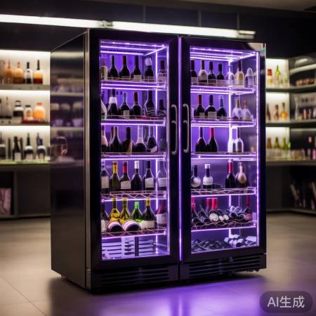 商用网红酒柜LED灯箱,时尚新