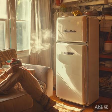 周末享受复古冰箱时光