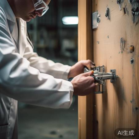 “紧固螺丝，锁体到位”