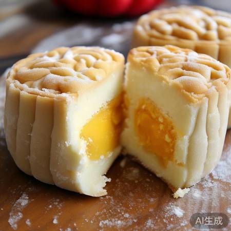 “冰皮月饼冷冻前去冰皮，单独冻