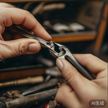 锁机械问题，细镊清杂物