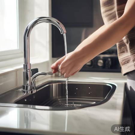 关闭进水阀，防冷水流失。