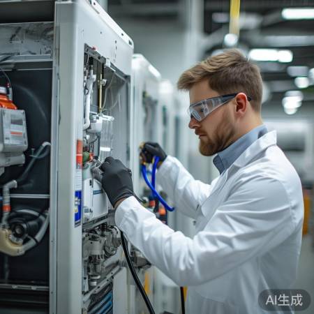 “充注冷媒，检查规格，缓慢操作