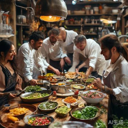 美食盛宴，文化交流，明星厨师互