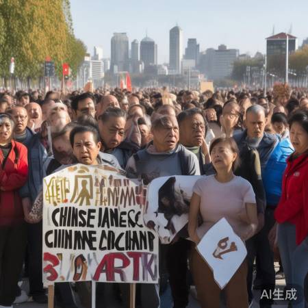 “海外权益受侵犯,愤慨抗议中”