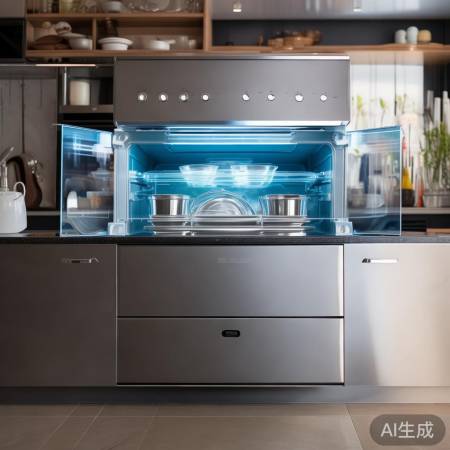 力巨人集成灶消毒柜，餐具卫生新