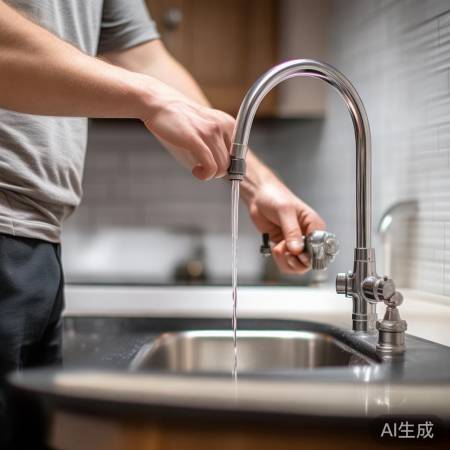 关闭水阀，确保安装安全