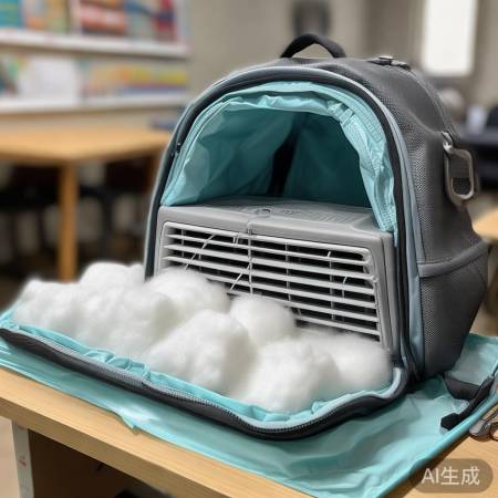 书包里稳定空调,棉绒泡沫防晃动