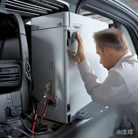 车载冰箱固定接线,简单便捷。