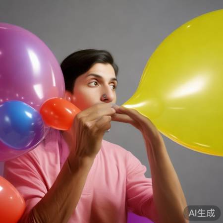 吹气球高手脱颖而出