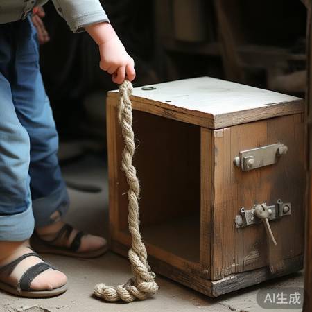 安装保险柜把手，绳结开启童趣保